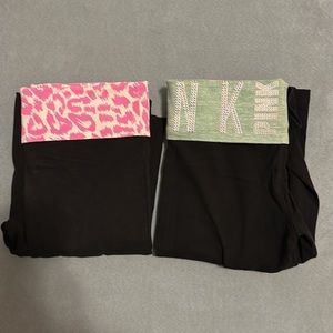 2 XS PINK YOGA PANTS